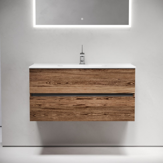 Тумба подвесная с раковиной-столешницей Sancos Urban 100 см UR100ECH, дуб чарльстон (раковина Element CN7003) - 3 Тумба подвесная с раковиной-столешницей Sancos Urban 100 см UR100ECH, дуб чарльстон (раковина Element CN7003) фото 3