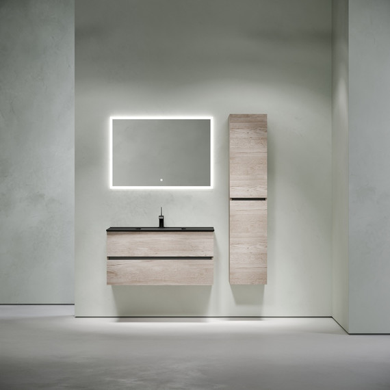 Тумба подвесная с раковиной-столешницей Sancos Urban 100 см UR100EG, дуб галифакс натуральный (раковина Element CN7003MB) - 9 Тумба подвесная с раковиной-столешницей Sancos Urban 100 см UR100EG, дуб галифакс натуральный (раковина Element CN7003MB) фото 9