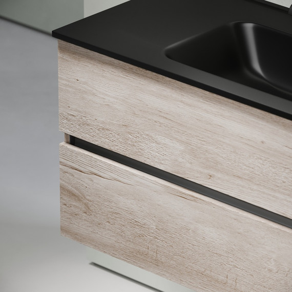 Тумба подвесная с раковиной-столешницей Sancos Urban 100 см UR100EG, дуб галифакс натуральный (раковина Element CN7003MB) - 7 Тумба подвесная с раковиной-столешницей Sancos Urban 100 см UR100EG, дуб галифакс натуральный (раковина Element CN7003MB) фото 7