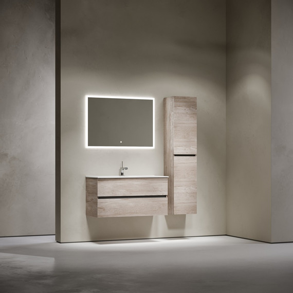 Тумба подвесная с раковиной-столешницей Sancos Urban 100 см UR100EG, дуб галифакс натуральный (раковина Element CN7003) - 8 Тумба подвесная с раковиной-столешницей Sancos Urban 100 см UR100EG, дуб галифакс натуральный (раковина Element CN7003) фото 8