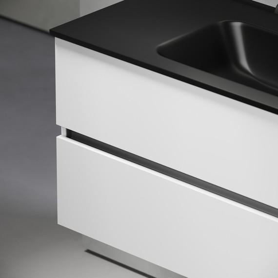 Тумба подвесная с раковиной-столешницей Sancos Urban 100 см UR100W (раковина Element CN7003MB) - 8 Тумба подвесная с раковиной-столешницей Sancos Urban 100 см UR100W (раковина Element CN7003MB) фото 8