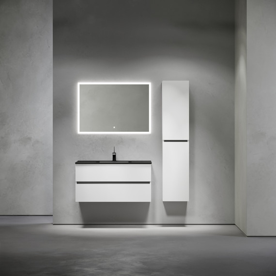 Тумба подвесная с раковиной-столешницей Sancos Urban 100 см UR100W (раковина Element CN7003MB) - 10 Тумба подвесная с раковиной-столешницей Sancos Urban 100 см UR100W (раковина Element CN7003MB) фото 10