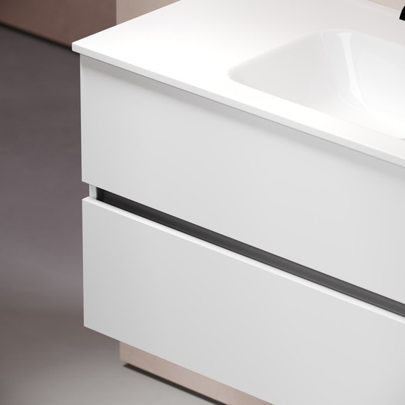 Тумба подвесная с раковиной-столешницей Sancos Urban 100 см UR100W (раковина Element CN7003) фото 8