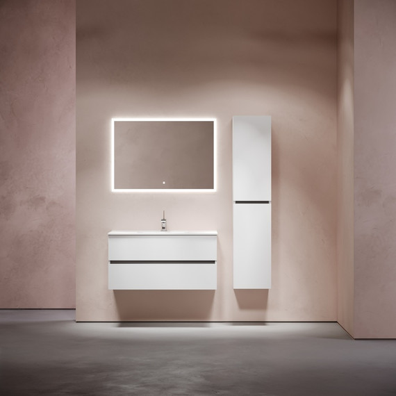 Тумба подвесная с раковиной-столешницей Sancos Urban 100 см UR100W (раковина Element CN7003) фото 11