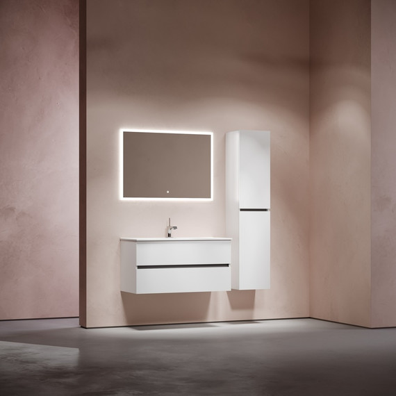 Тумба подвесная с раковиной-столешницей Sancos Urban 100 см UR100W (раковина Element CN7003) фото 10