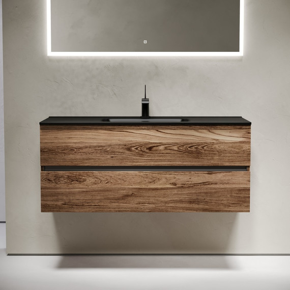 Тумба подвесная с раковиной-столешницей Sancos Urban 120 см UR120-1ECH, дуб чарльстон (раковина Element CN7006MB) - 3 Тумба подвесная с раковиной-столешницей Sancos Urban 120 см UR120-1ECH, дуб чарльстон (раковина Element CN7006MB) фото 3