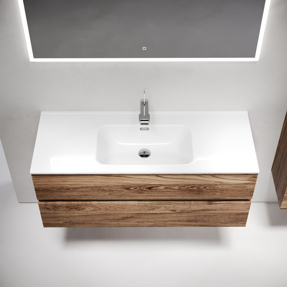 Тумба подвесная с раковиной-столешницей Sancos Urban 120 см UR120-1ECH, дуб чарльстон (раковина Element CN7006) - 5 Тумба подвесная с раковиной-столешницей Sancos Urban 120 см UR120-1ECH, дуб чарльстон (раковина Element CN7006) фото 5