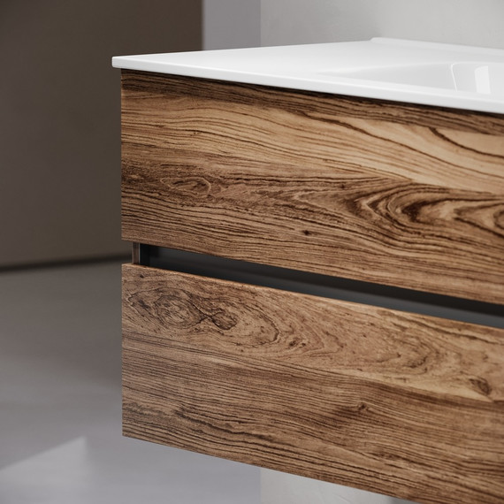 Тумба подвесная с раковиной-столешницей Sancos Urban 120 см UR120-1ECH, дуб чарльстон (раковина Element CN7006) - 6 Тумба подвесная с раковиной-столешницей Sancos Urban 120 см UR120-1ECH, дуб чарльстон (раковина Element CN7006) фото 6