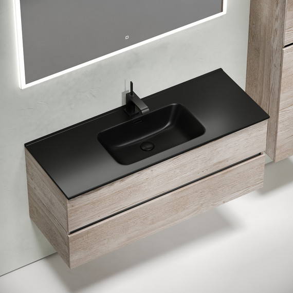 Тумба подвесная с раковиной-столешницей Sancos Urban 120 см UR120-1EG, дуб галифакс натуральный (раковина Element CN7006MB) - 4 Тумба подвесная с раковиной-столешницей Sancos Urban 120 см UR120-1EG, дуб галифакс натуральный (раковина Element CN7006MB) фото 4