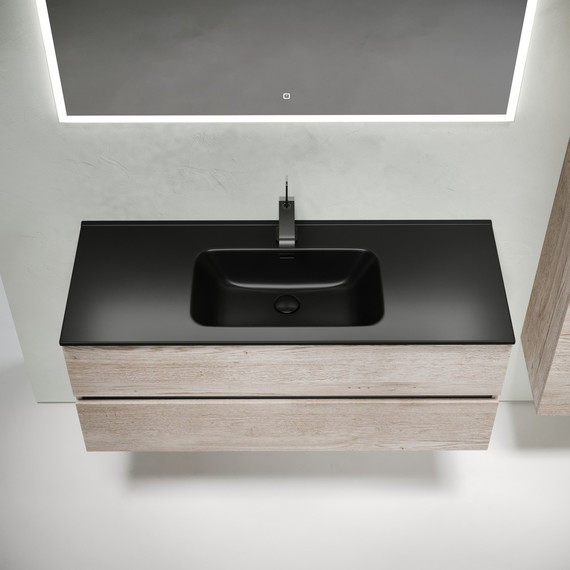 Тумба подвесная с раковиной-столешницей Sancos Urban 120 см UR120-1EG, дуб галифакс натуральный (раковина Element CN7006MB) - 5 Тумба подвесная с раковиной-столешницей Sancos Urban 120 см UR120-1EG, дуб галифакс натуральный (раковина Element CN7006MB) фото 5