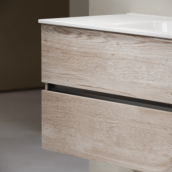 Тумба подвесная с раковиной-столешницей Sancos Urban 120 см UR120-1EG, дуб галифакс натуральный (раковина Element CN7006) - 7 Тумба подвесная с раковиной-столешницей Sancos Urban 120 см UR120-1EG, дуб галифакс натуральный (раковина Element CN7006) фото 7