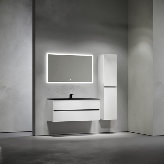 Тумба подвесная с раковиной-столешницей Sancos Urban 120 см UR120-1W (раковина Element CN7006MB) - 9 Тумба подвесная с раковиной-столешницей Sancos Urban 120 см UR120-1W (раковина Element CN7006MB) фото 9