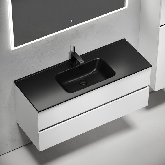 Тумба подвесная с раковиной-столешницей Sancos Urban 120 см UR120-1W (раковина Element CN7006MB) - 5 Тумба подвесная с раковиной-столешницей Sancos Urban 120 см UR120-1W (раковина Element CN7006MB) фото 5