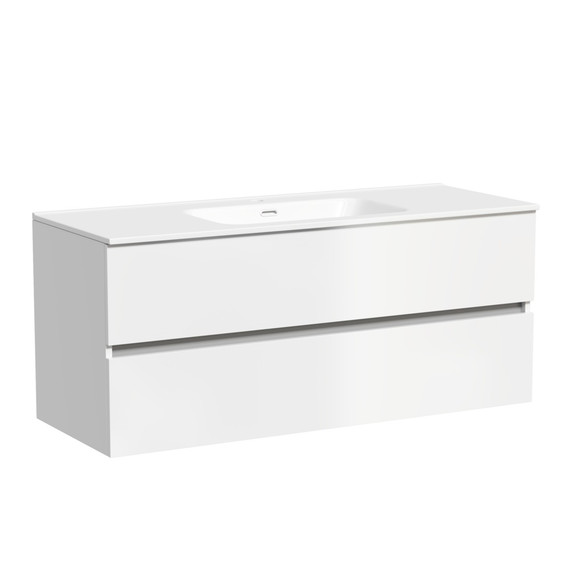 Тумба подвесная с раковиной-столешницей Sancos Urban 120 см UR120-1W (раковина Element CN7006) - 2 Тумба подвесная с раковиной-столешницей Sancos Urban 120 см UR120-1W (раковина Element CN7006) фото 2