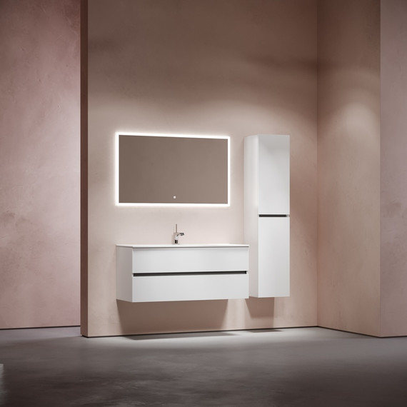 Тумба подвесная с раковиной-столешницей Sancos Urban 120 см UR120-1W (раковина Element CN7006) - 9 Тумба подвесная с раковиной-столешницей Sancos Urban 120 см UR120-1W (раковина Element CN7006) фото 9