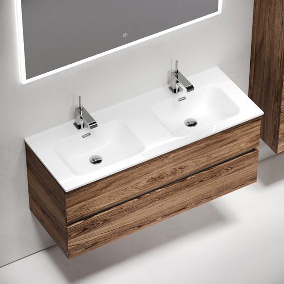 Тумба подвесная с раковиной Sancos Urban 120 см UR120-2ECH, дуб чарльстон (раковина Element CN7004) - 4 Тумба подвесная с раковиной Sancos Urban 120 см UR120-2ECH, дуб чарльстон (раковина Element CN7004) фото 4