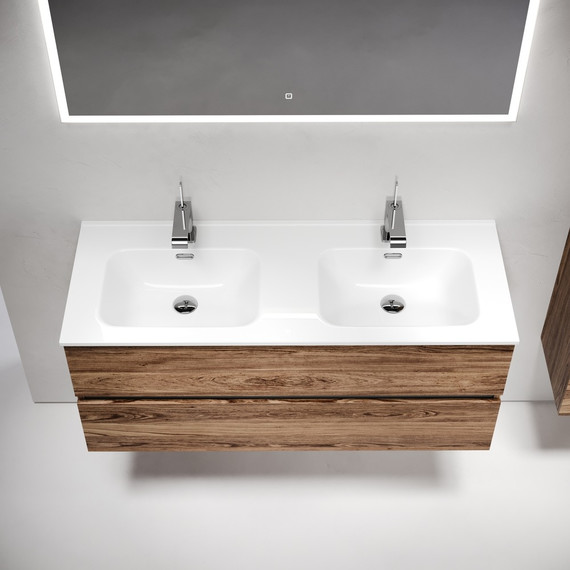 Тумба подвесная с раковиной Sancos Urban 120 см UR120-2ECH, дуб чарльстон (раковина Element CN7004) - 5 Тумба подвесная с раковиной Sancos Urban 120 см UR120-2ECH, дуб чарльстон (раковина Element CN7004) фото 5