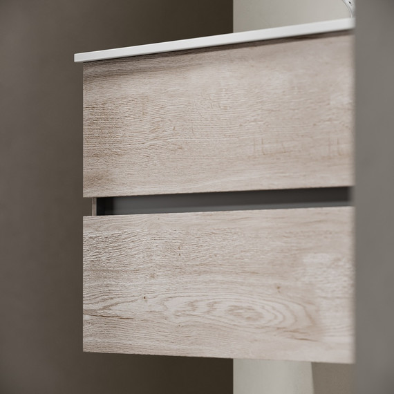 Тумба подвесная с раковиной Sancos Urban 120 см UR120-2EG, дуб галифакс натуральный (раковина Element CN7004) - 7 Тумба подвесная с раковиной Sancos Urban 120 см UR120-2EG, дуб галифакс натуральный (раковина Element CN7004) фото 7