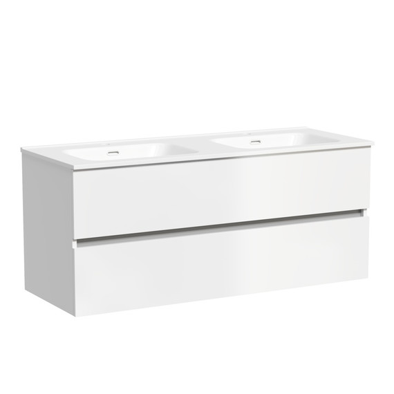 Тумба подвесная с раковиной Sancos Urban 120 см UR120-2W (раковина Element CN7004) - 2 Тумба подвесная с раковиной Sancos Urban 120 см UR120-2W (раковина Element CN7004) фото 2