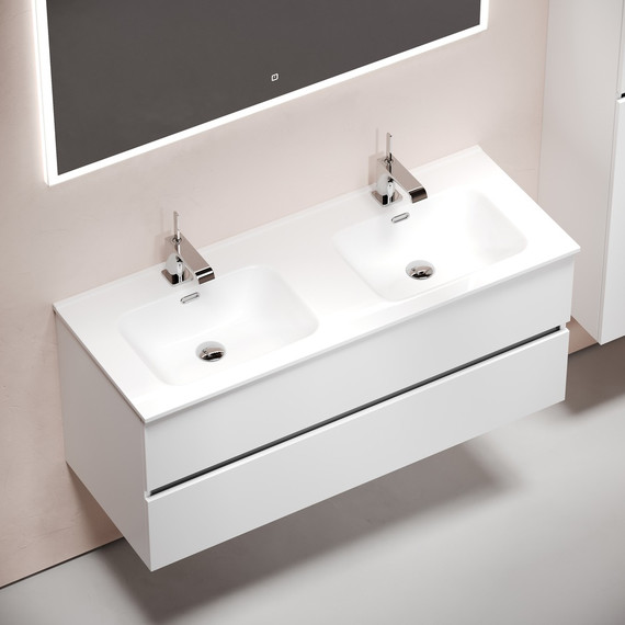 Тумба подвесная с раковиной Sancos Urban 120 см UR120-2W (раковина Element CN7004) - 5 Тумба подвесная с раковиной Sancos Urban 120 см UR120-2W (раковина Element CN7004) фото 5