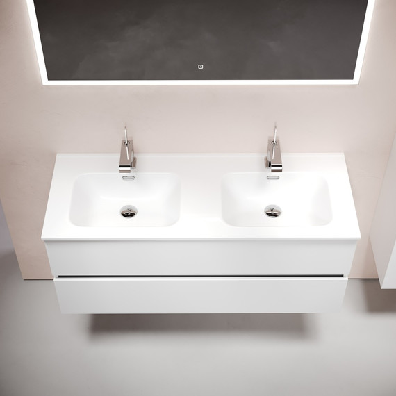 Тумба подвесная с раковиной Sancos Urban 120 см UR120-2W (раковина Element CN7004) - 6 Тумба подвесная с раковиной Sancos Urban 120 см UR120-2W (раковина Element CN7004) фото 6