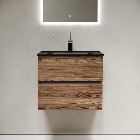 Тумба подвесная с раковиной Sancos Urban 60 см UR60ECH, дуб чарльстон (раковина Element CN7001MB) - 3 Тумба подвесная с раковиной Sancos Urban 60 см UR60ECH, дуб чарльстон (раковина Element CN7001MB) фото 3