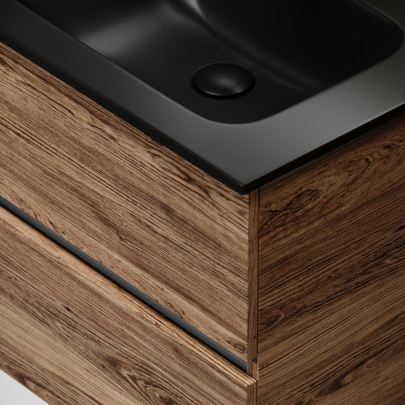 Тумба подвесная с раковиной Sancos Urban 60 см UR60ECH, дуб чарльстон (раковина Element CN7001MB) - 6 Тумба подвесная с раковиной Sancos Urban 60 см UR60ECH, дуб чарльстон (раковина Element CN7001MB) фото 6