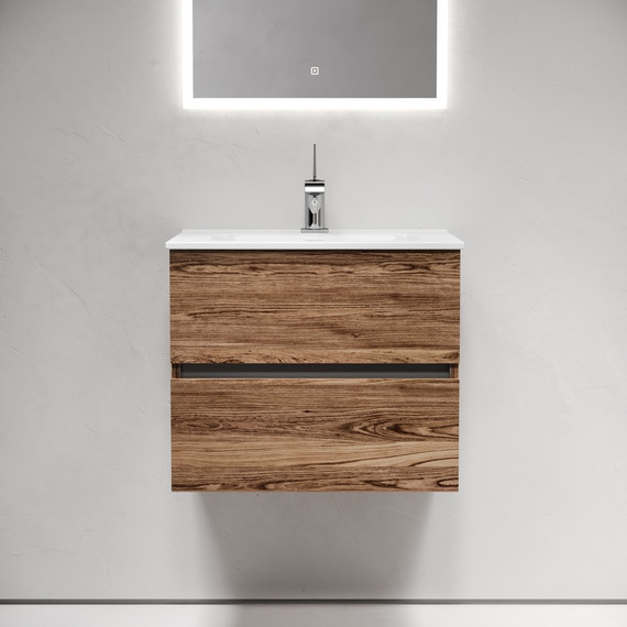 Тумба подвесная с раковиной Sancos Urban 60 см UR60ECH, дуб чарльстон (раковина Element CN7001) - 3 Тумба подвесная с раковиной Sancos Urban 60 см UR60ECH, дуб чарльстон (раковина Element CN7001) фото 3