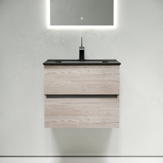 Тумба подвесная с раковиной Sancos Urban 60 см UR60EG, дуб галифакс натуральный (раковина Element CN7001MB) - 3 Тумба подвесная с раковиной Sancos Urban 60 см UR60EG, дуб галифакс натуральный (раковина Element CN7001MB) фото 3