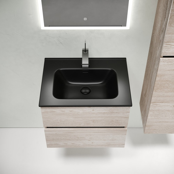 Тумба подвесная с раковиной Sancos Urban 60 см UR60EG, дуб галифакс натуральный (раковина Element CN7001MB) - 5 Тумба подвесная с раковиной Sancos Urban 60 см UR60EG, дуб галифакс натуральный (раковина Element CN7001MB) фото 5