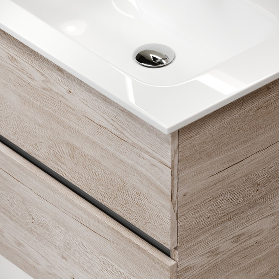 Тумба подвесная с раковиной Sancos Urban 60 см UR60EG, дуб галифакс натуральный (раковина Element CN7001) - 7 Тумба подвесная с раковиной Sancos Urban 60 см UR60EG, дуб галифакс натуральный (раковина Element CN7001) фото 7