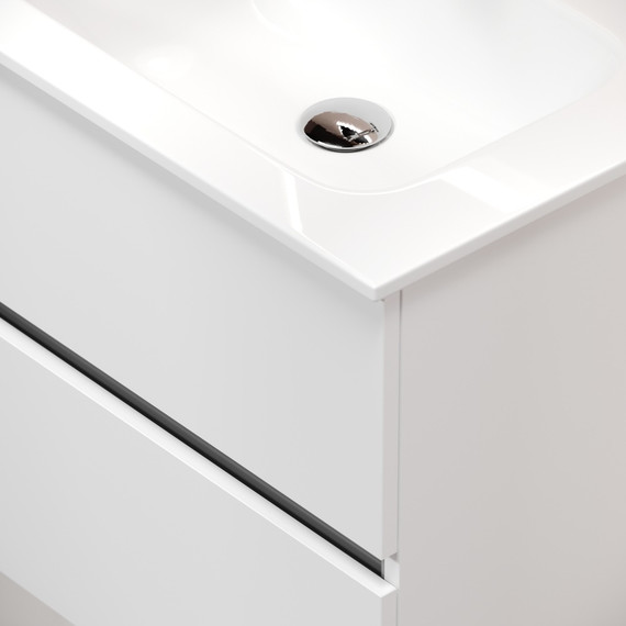 Тумба подвесная с раковиной Sancos Urban 60 см UR60W (раковина Element CN7001) - 7 Тумба подвесная с раковиной Sancos Urban 60 см UR60W (раковина Element CN7001) фото 7