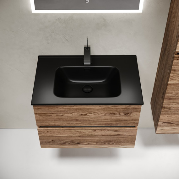 Тумба подвесная с раковиной-столешницей Sancos Urban 70 см UR70ECH, дуб чарльстон (раковина Element CN7007MB) - 5 Тумба подвесная с раковиной-столешницей Sancos Urban 70 см UR70ECH, дуб чарльстон (раковина Element CN7007MB) фото 5