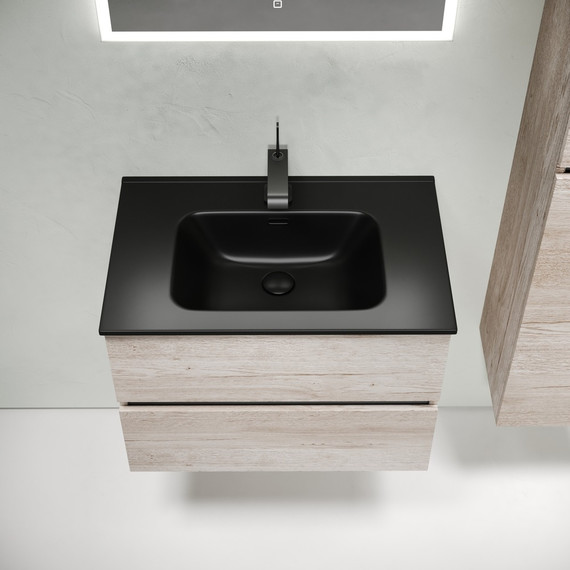 Тумба подвесная с раковиной-столешницей Sancos Urban 70 см UR70EG, дуб галифакс натуральный (раковина Element CN7007MB) - 5 Тумба подвесная с раковиной-столешницей Sancos Urban 70 см UR70EG, дуб галифакс натуральный (раковина Element CN7007MB) фото 5