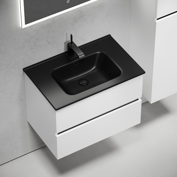 Тумба подвесная с раковиной-столешницей Sancos Urban 70 см UR70W (раковина Element CN7007MB) - 4 Тумба подвесная с раковиной-столешницей Sancos Urban 70 см UR70W (раковина Element CN7007MB) фото 4