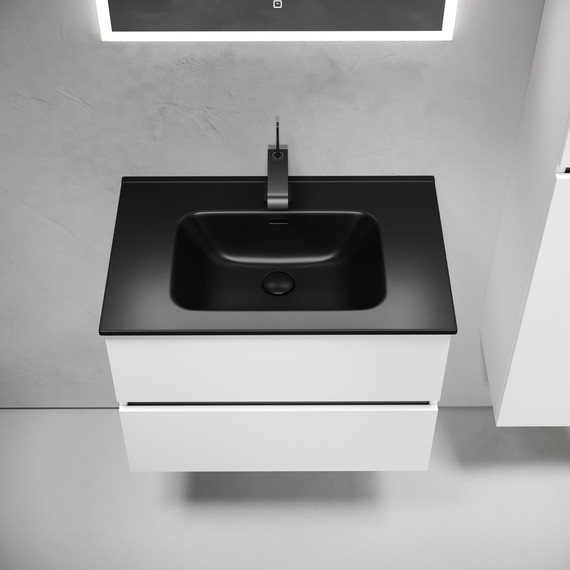 Тумба подвесная с раковиной-столешницей Sancos Urban 70 см UR70W (раковина Element CN7007MB) - 5 Тумба подвесная с раковиной-столешницей Sancos Urban 70 см UR70W (раковина Element CN7007MB) фото 5