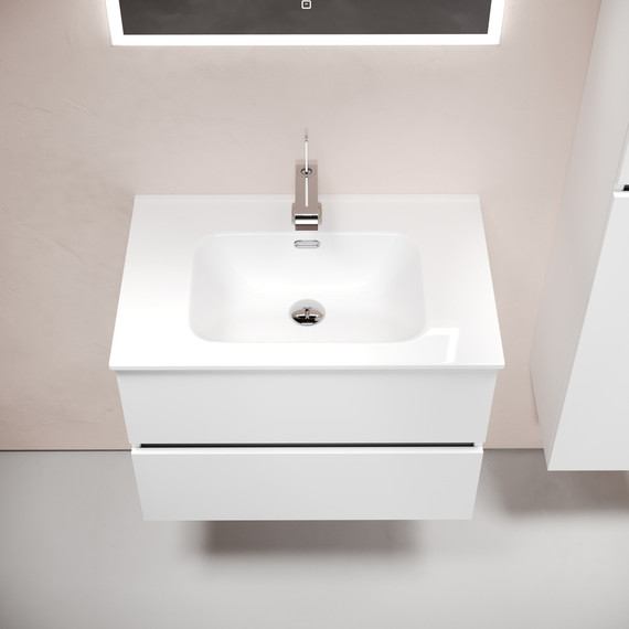 Тумба подвесная с раковиной-столешницей Sancos Urban 70 см UR70W (раковина Element CN7007) - 5 Тумба подвесная с раковиной-столешницей Sancos Urban 70 см UR70W (раковина Element CN7007) фото 5