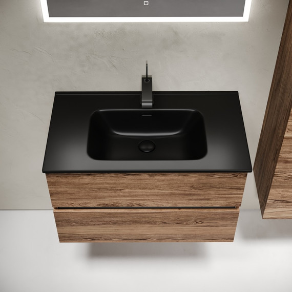 Тумба подвесная с раковиной-столешницей Sancos Urban 80 см UR80ECH, дуб чарльстон (раковина Element CN7005MB) - 5 Тумба подвесная с раковиной-столешницей Sancos Urban 80 см UR80ECH, дуб чарльстон (раковина Element CN7005MB) фото 5