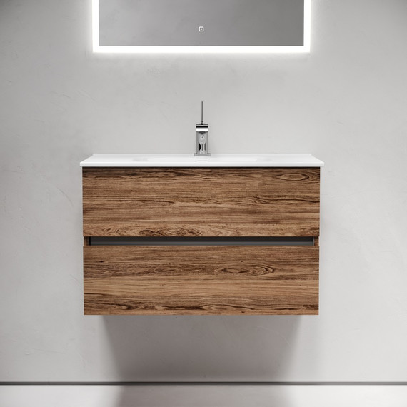 Тумба подвесная с раковиной-столешницей Sancos Urban 80 см UR80ECH, дуб чарльстон (раковина Element CN7005) - 3 Тумба подвесная с раковиной-столешницей Sancos Urban 80 см UR80ECH, дуб чарльстон (раковина Element CN7005) фото 3