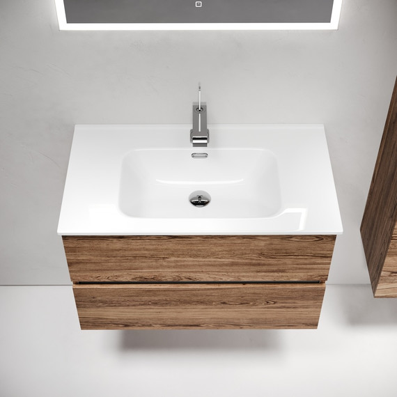 Тумба подвесная с раковиной-столешницей Sancos Urban 80 см UR80ECH, дуб чарльстон (раковина Element CN7005) - 5 Тумба подвесная с раковиной-столешницей Sancos Urban 80 см UR80ECH, дуб чарльстон (раковина Element CN7005) фото 5