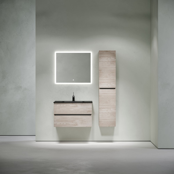 Тумба подвесная с раковиной-столешницей Sancos Urban 80 см UR80EG, дуб галифакс натуральный (раковина Element CN7005MB) - 9 Тумба подвесная с раковиной-столешницей Sancos Urban 80 см UR80EG, дуб галифакс натуральный (раковина Element CN7005MB) фото 9