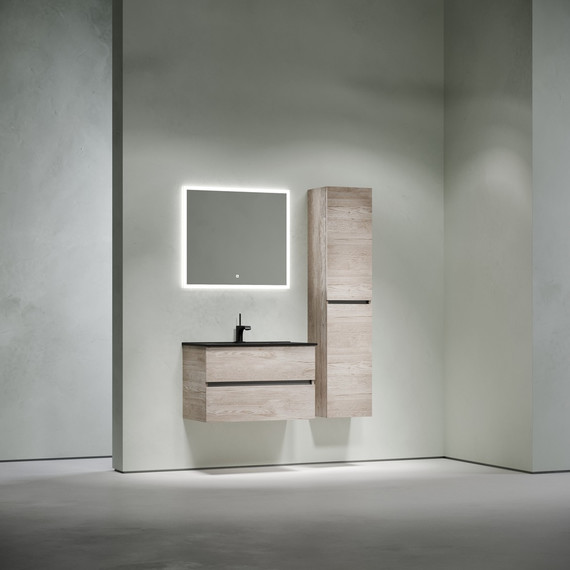 Тумба подвесная с раковиной-столешницей Sancos Urban 80 см UR80EG, дуб галифакс натуральный (раковина Element CN7005MB) - 8 Тумба подвесная с раковиной-столешницей Sancos Urban 80 см UR80EG, дуб галифакс натуральный (раковина Element CN7005MB) фото 8