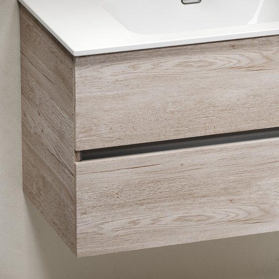 Тумба подвесная с раковиной-столешницей Sancos Urban 80 см UR80EG, дуб галифакс натуральный (раковина Element CN7005) - 7 Тумба подвесная с раковиной-столешницей Sancos Urban 80 см UR80EG, дуб галифакс натуральный (раковина Element CN7005) фото 7