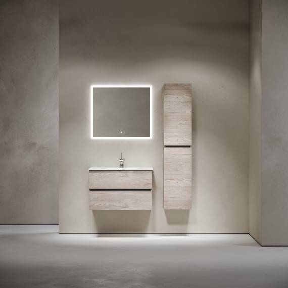 Тумба подвесная с раковиной-столешницей Sancos Urban 80 см UR80EG, дуб галифакс натуральный (раковина Element CN7005) - 9 Тумба подвесная с раковиной-столешницей Sancos Urban 80 см UR80EG, дуб галифакс натуральный (раковина Element CN7005) фото 9