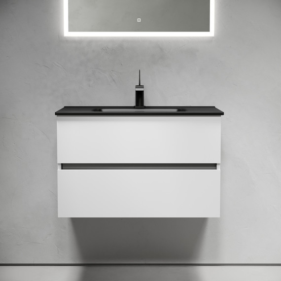 Тумба подвесная с раковиной Sancos Urban 80 см UR80W (раковина Element CN7005MB) - 4 Тумба подвесная с раковиной Sancos Urban 80 см UR80W (раковина Element CN7005MB) фото 4