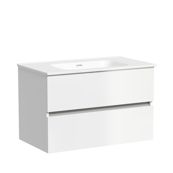 Тумба подвесная с раковиной Sancos Urban 80 см UR80W (раковина Element CN7005) - 2 Тумба подвесная с раковиной Sancos Urban 80 см UR80W (раковина Element CN7005) фото 2