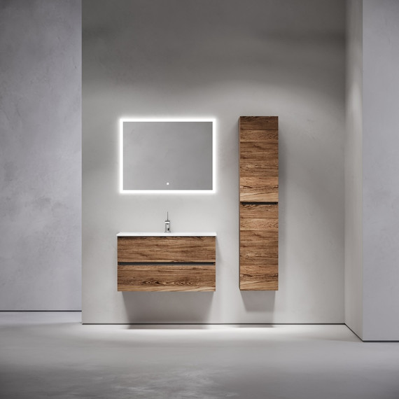 Тумба подвесная с раковиной-столешницей Sancos Urban 90 см UR90ECH, дуб чарльстон (раковина Element CN7002) - 8 Тумба подвесная с раковиной-столешницей Sancos Urban 90 см UR90ECH, дуб чарльстон (раковина Element CN7002) фото 8