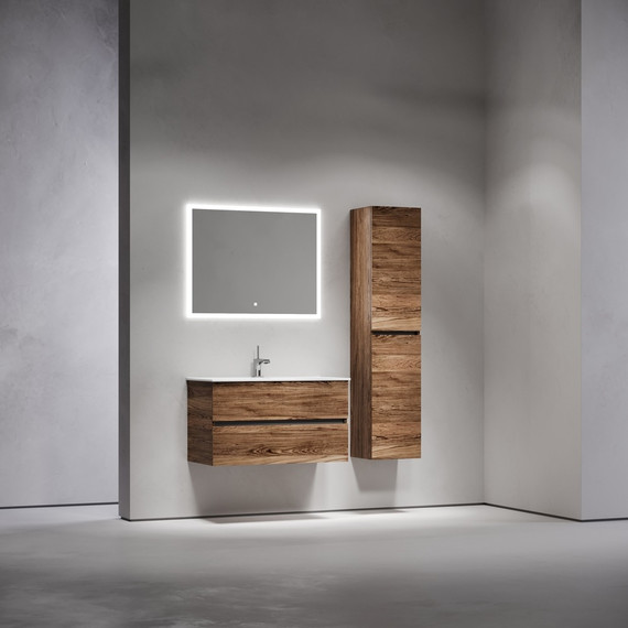 Тумба подвесная с раковиной-столешницей Sancos Urban 90 см UR90ECH, дуб чарльстон (раковина Element CN7002) - 7 Тумба подвесная с раковиной-столешницей Sancos Urban 90 см UR90ECH, дуб чарльстон (раковина Element CN7002) фото 7