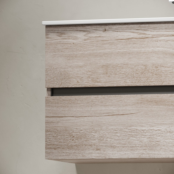 Тумба подвесная с раковиной-столешницей Sancos Urban 90 см UR90EG, дуб галифакс натуральный (раковина Element CN7002) - 7 Тумба подвесная с раковиной-столешницей Sancos Urban 90 см UR90EG, дуб галифакс натуральный (раковина Element CN7002) фото 7