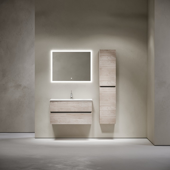 Тумба подвесная с раковиной-столешницей Sancos Urban 90 см UR90EG, дуб галифакс натуральный (раковина Element CN7002) - 9 Тумба подвесная с раковиной-столешницей Sancos Urban 90 см UR90EG, дуб галифакс натуральный (раковина Element CN7002) фото 9